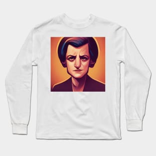 Ayn Rand portrait | Comics style Long Sleeve T-Shirt